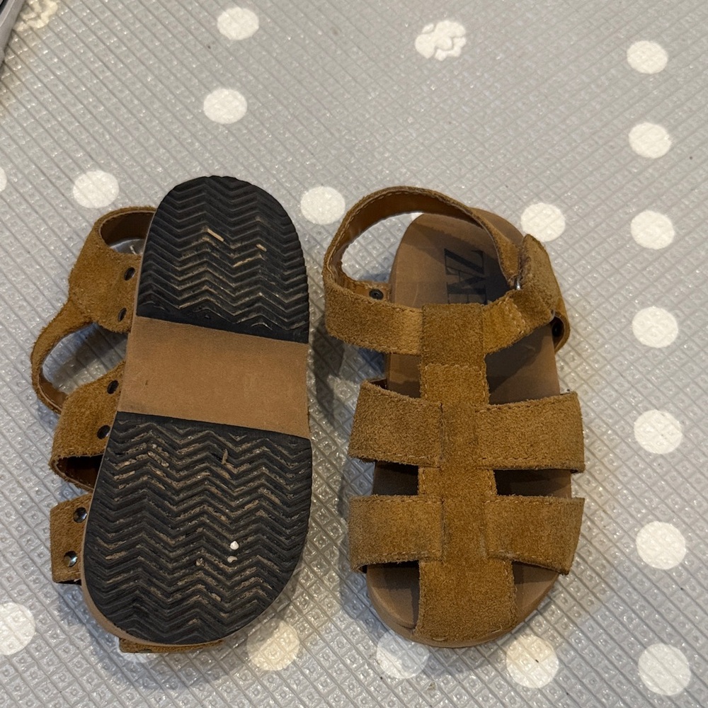 Zara Kids Tan Sandals - Picture 3 of 4